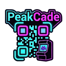 PeakCade neon logo